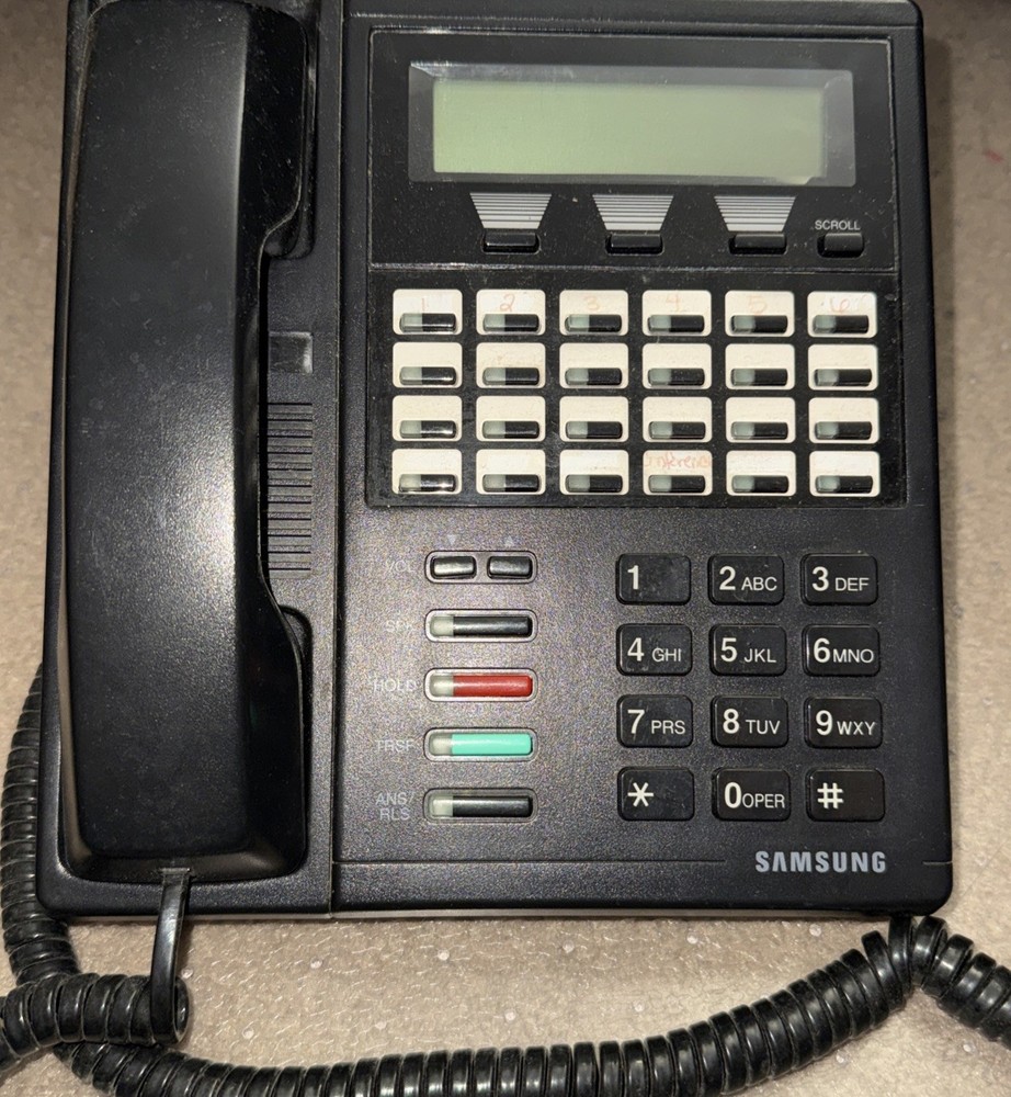 Samsung 24 Button LCD Display Phone 24B Black DCS 24 B