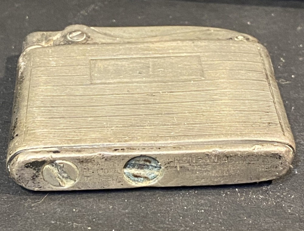 Vintage Sterling Silver Ronson Adonis Lighter Art Deco