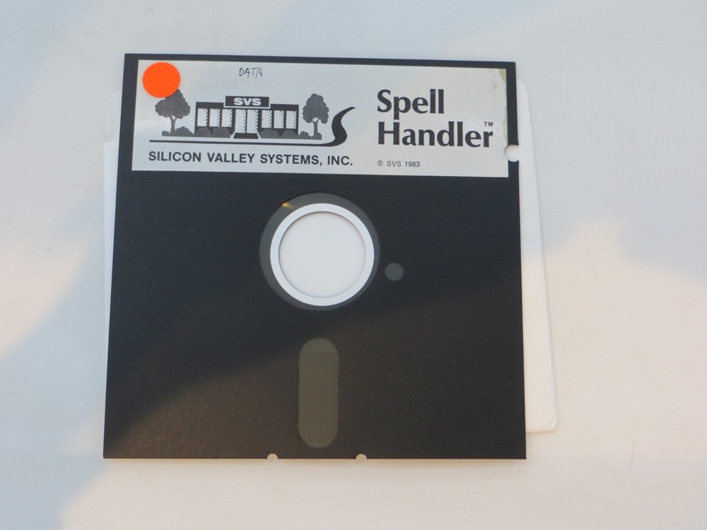5.25" Floppy Disk SPELL HANDLER vintage computer disc SVS 1983 #1668