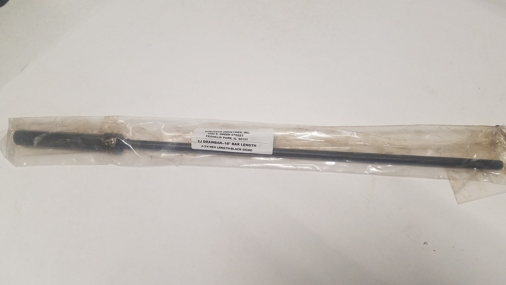 2J Drawbar. Black Oxide. Variable Speed. 18". 4-3/4" Hex Length.