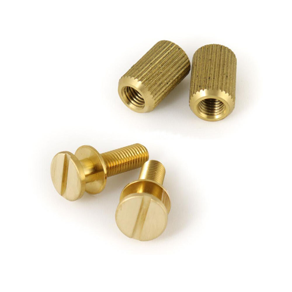 MannMade USA Stoptail Stud & Well set -  US Thread - Brass Satin