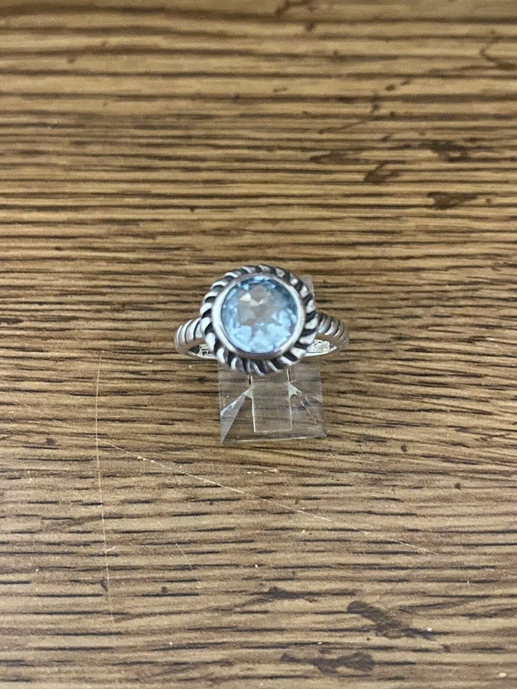 Blue Topaz Ring Sterling