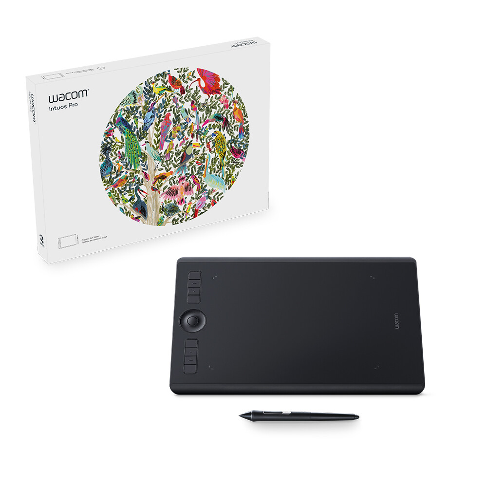 Wacom Intuos Pro Medium Digital Graphic Drawing Tablet, Certified Refurbished