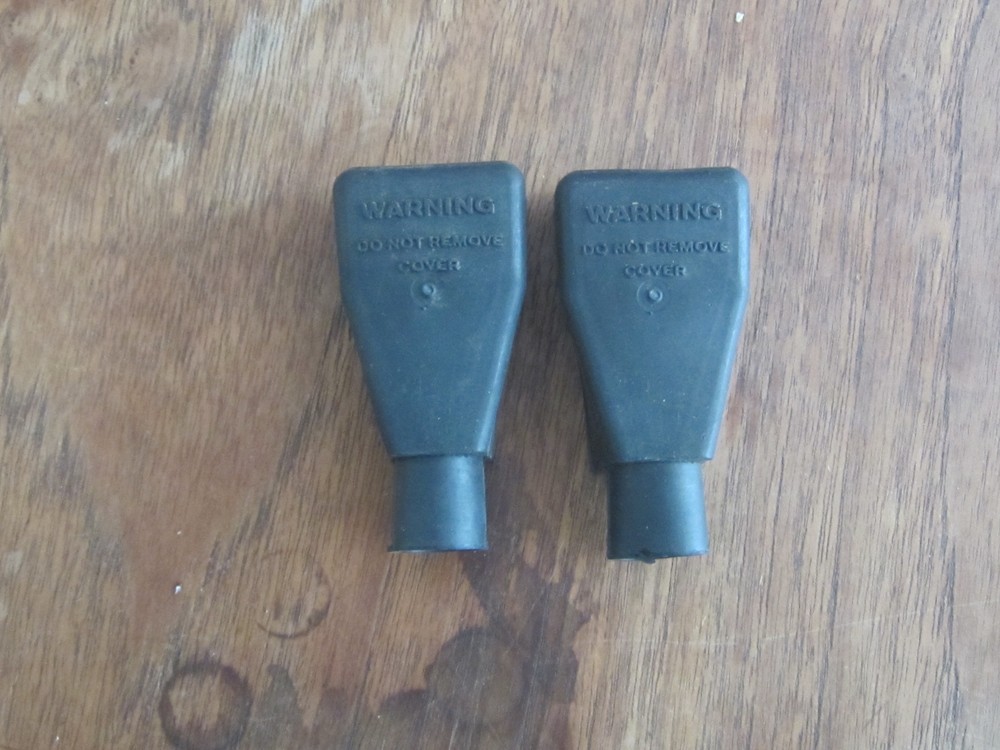 BOAT MARINE AUTO  CAR BATTERY CABLE BOOTS-BLACK  P# BB-1