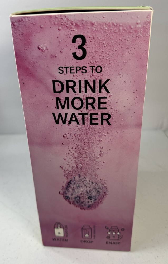 Waterdrop Hydration Starter Pack 20oz Glass Bottle 12 Hydration Packs