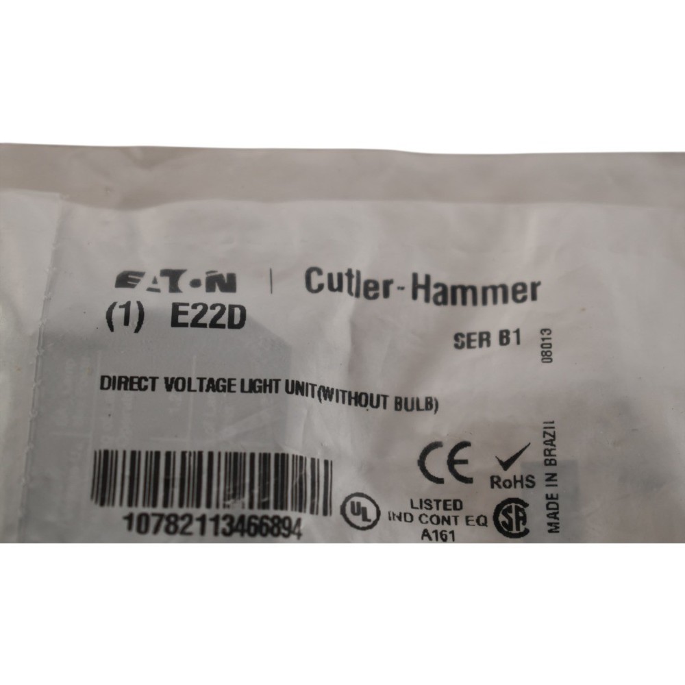 NEW Eaton E22D Light Unit for Illuminated Pushbutton 22.5mm Full Voltage