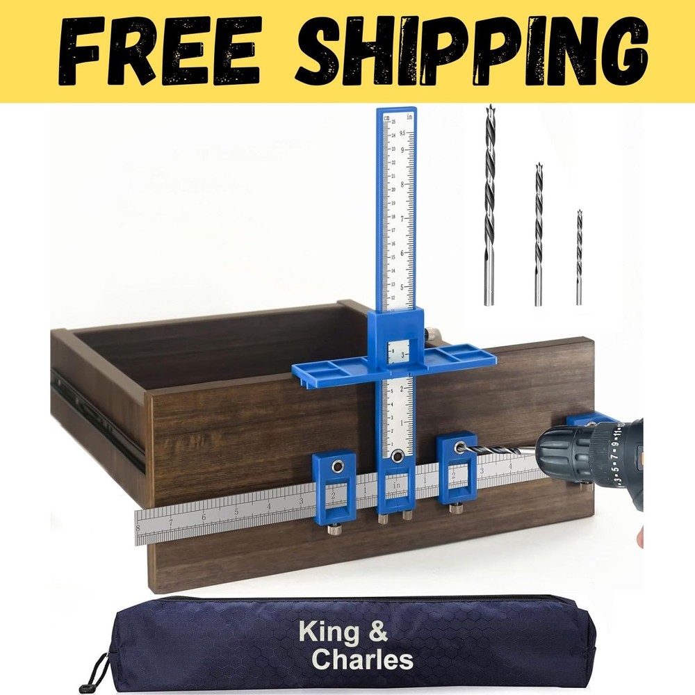 Cabinet Hardware Jig Drawer Pull Jig Template Tool Set USA