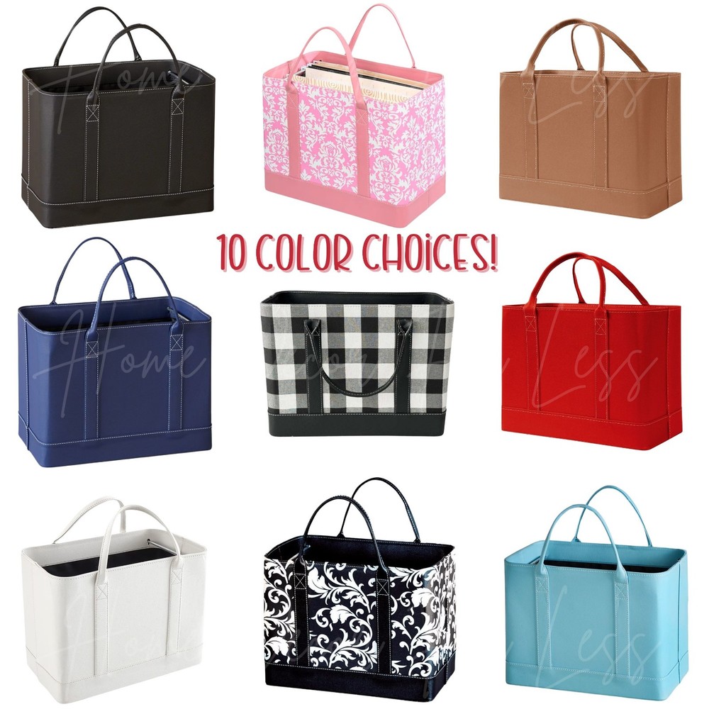 File Folder Organizer Tote Double Handle Portable Document Storage Bag ~ CHOICES