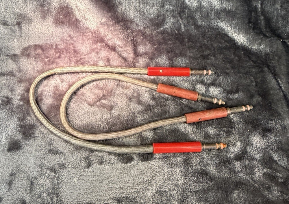 Vintage Telephone Switchboard Cloth Patch Line Cords 16" X2