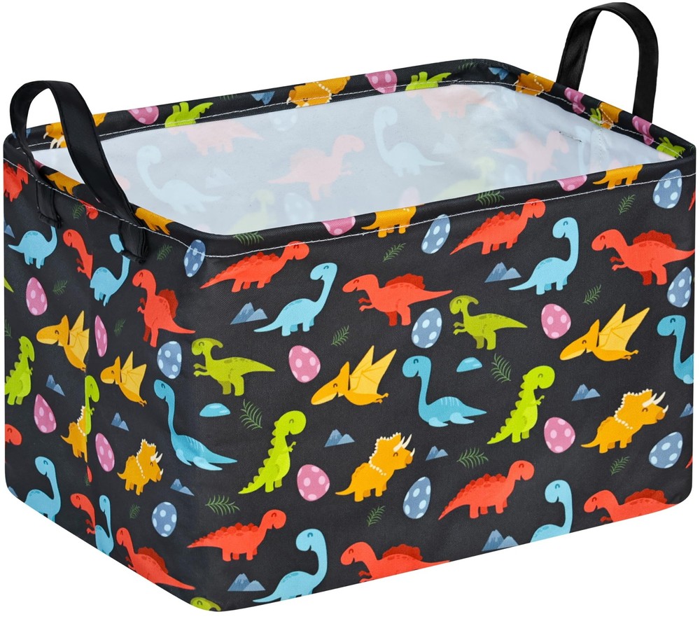 VAIVUSTO Easter Storage Basket Easter Bunny Storage Bin Collapsible Nursery H...
