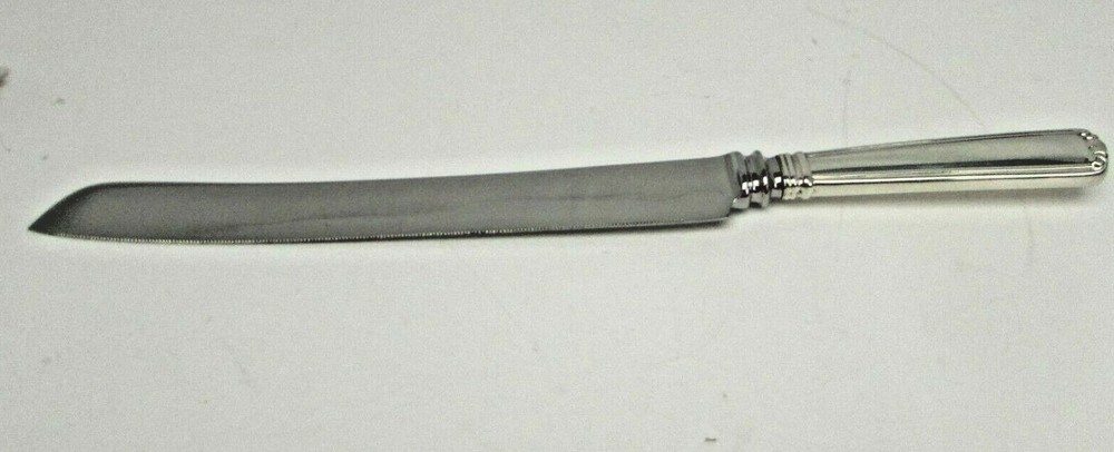 REED & BARTON STERLING EMBASSY SCROLL CAKE KNIFE, NO BOX