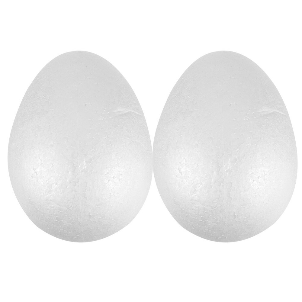 2pcs Kids Drawing Eggs Decoration Polystyrene Eggs Chicken Toy