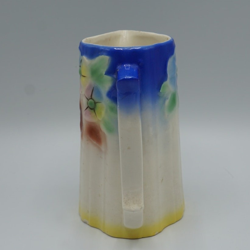 Glazed Ceramic Pitcher Czechoslovakia 6" Tall