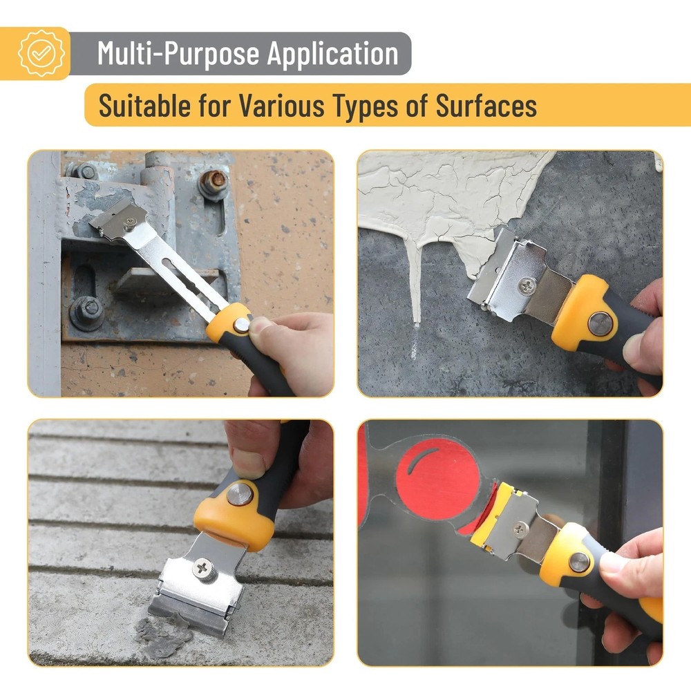 Razor Blade Scraper Set Decal Removal Tool 20 Blades Storage Handle Durable Kit