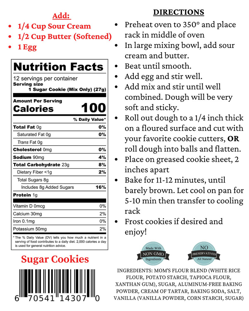 Sugar Cookies Mix