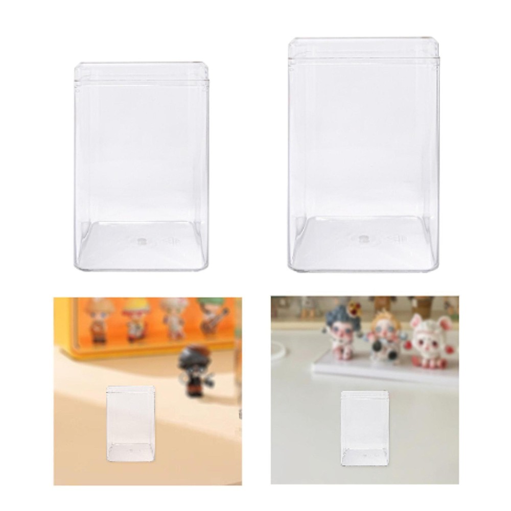 Display Case for Figures Doll Storage Box Collection Display Stand Acrylic