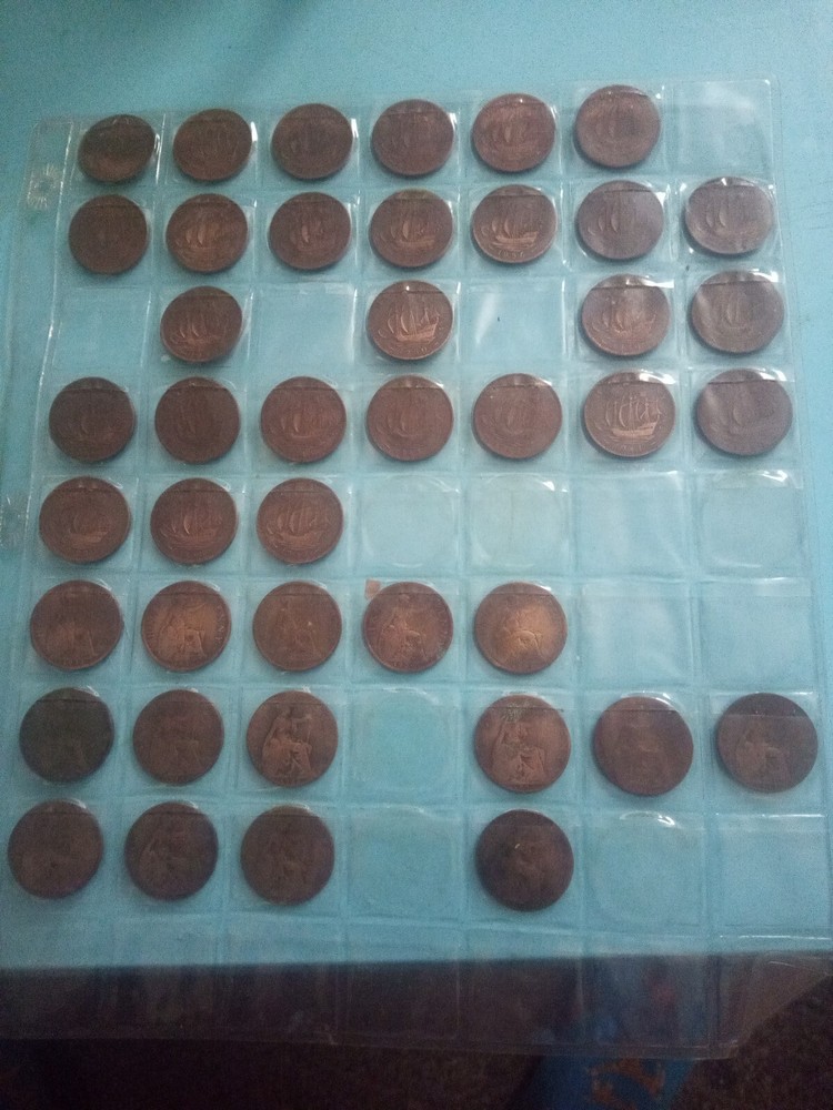 half penny job lot all different year issue