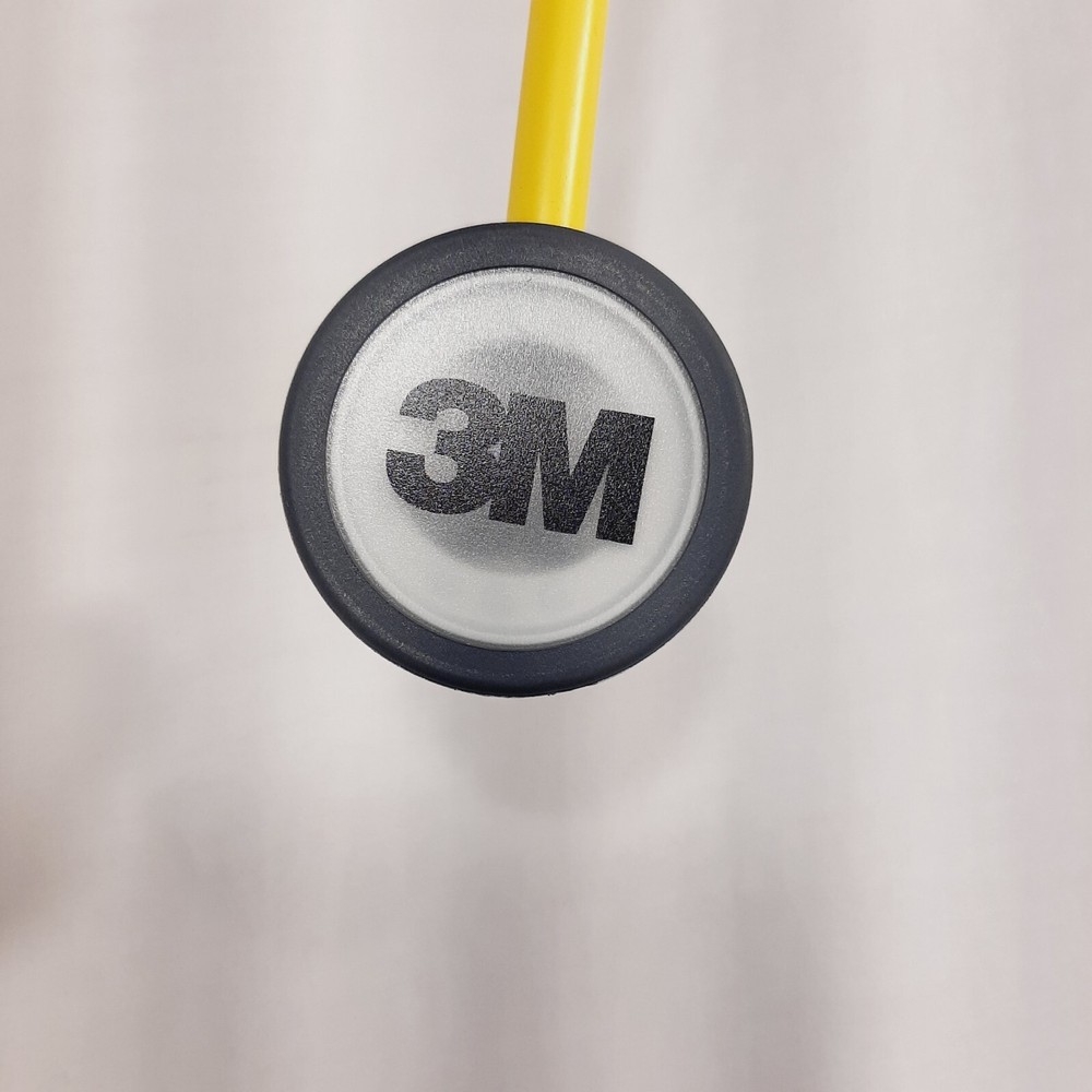 3M Stethoscope yellow/white plastic and rubber.