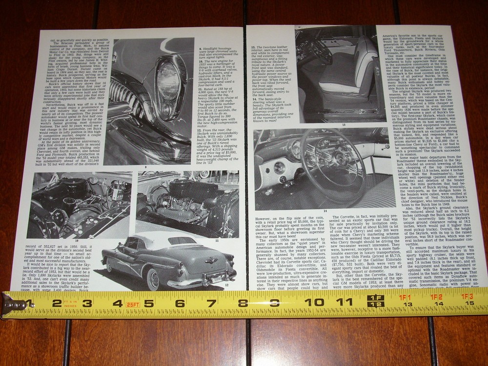 1953 BUICK SKYLARK ORIGINAL 1992 ARTICLE