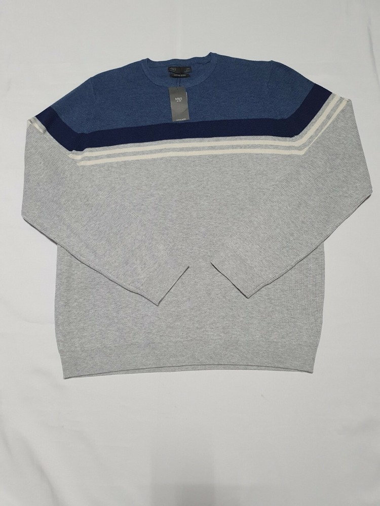 M&S Men Cotton Blend Jumper 2XL