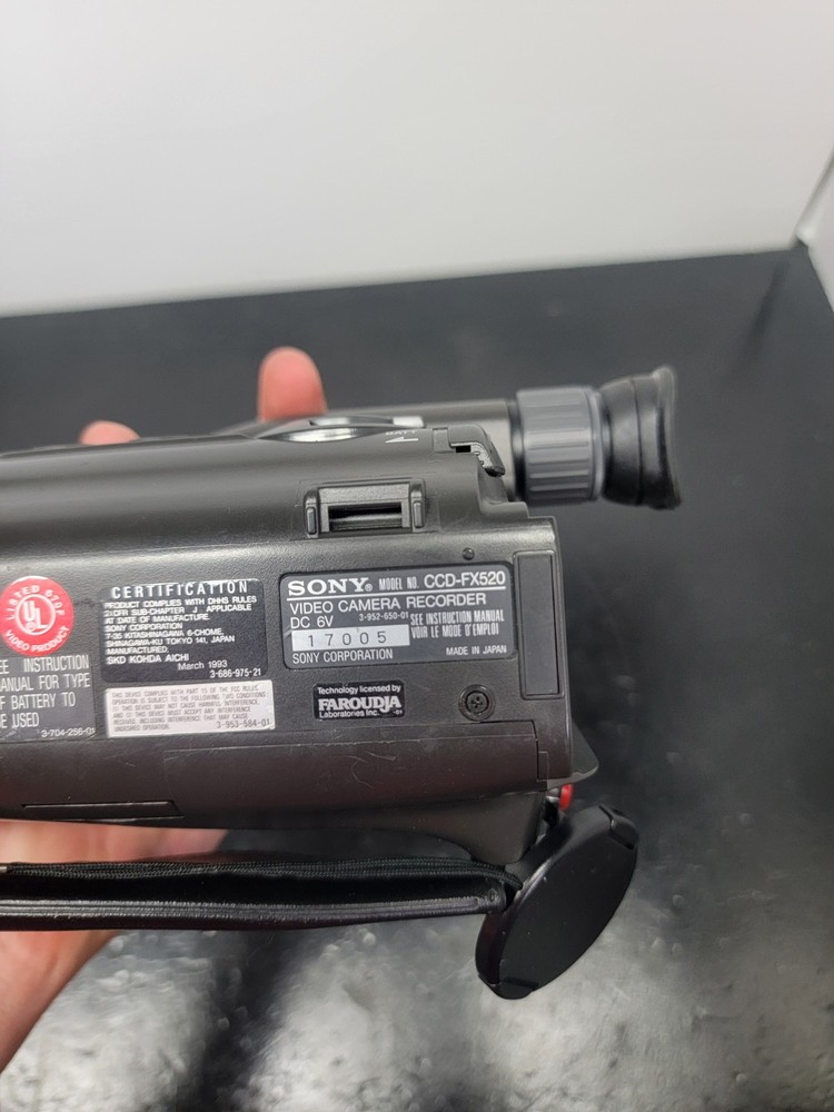 Sony CCD FX520 8mm Video Camera 12x Optical - Untested - As Is!