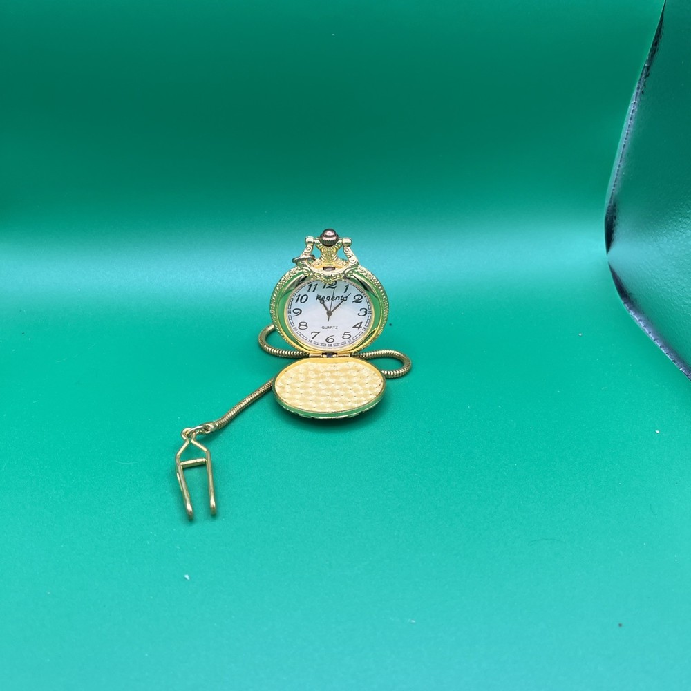 Regent Quartz Pocket Watch with Chain - Working Unused