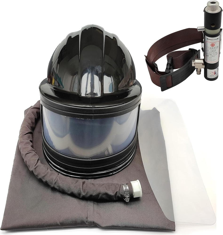 Sandblaster Helmet Safe Air Feed Sand Blast Helmet Shoulder Protective Sand Blas