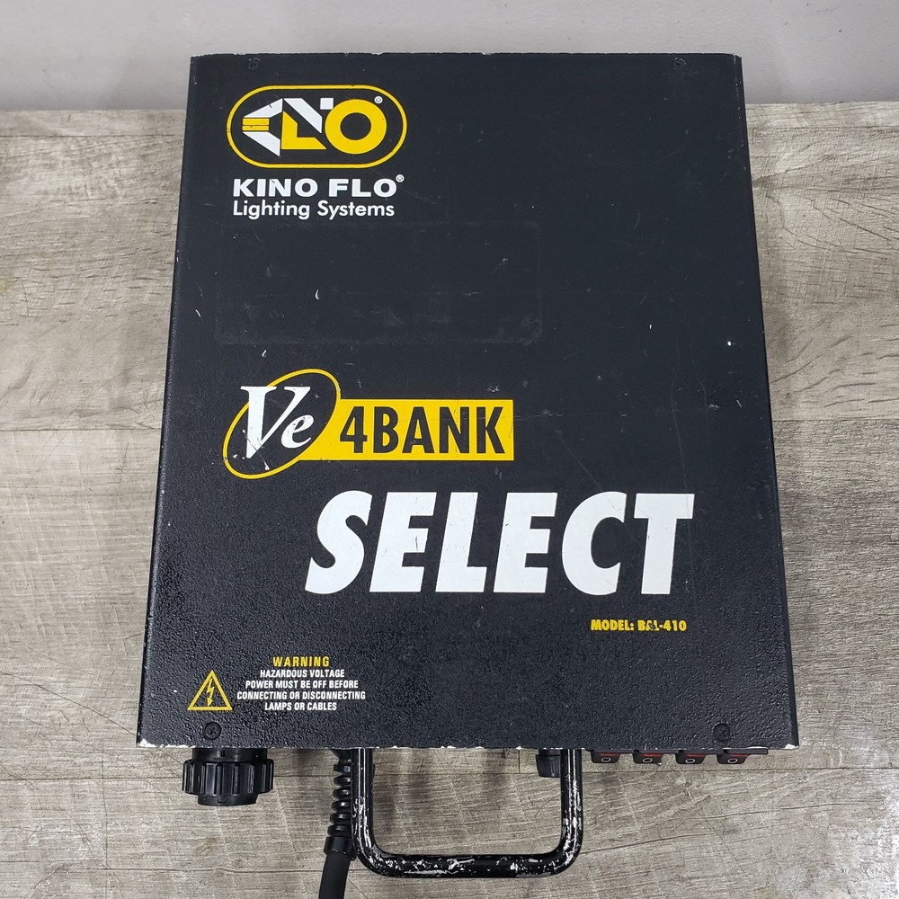 *Powers Up* Kino Flo Lighting Systems VE 4Bank Select Model Bal-410
