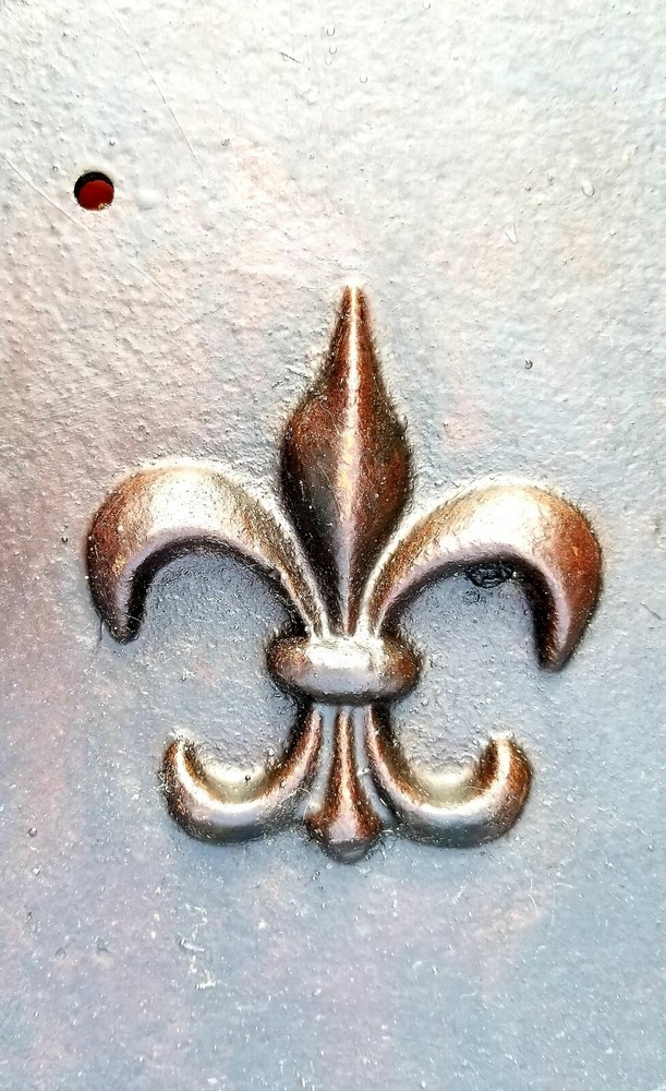 Antique Fleur-de-lis Forest Park Springfield Ma Chamber Panel C1890
