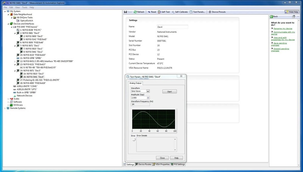 National Instruments Complete Lab Test System - Tested and Working