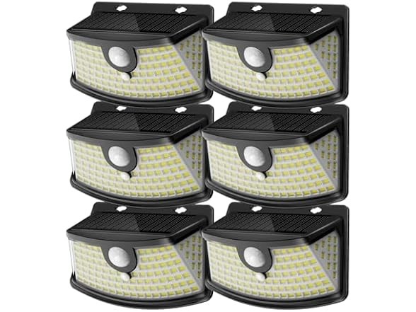 Aootek Solar Motion Sensor Lights, 6 Pack