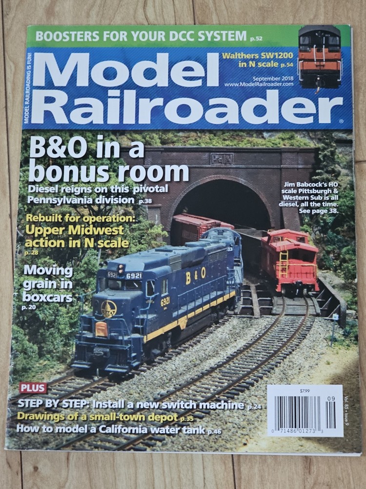 Model Railroader Magazine 2018 Lot - 12 Issues Complete