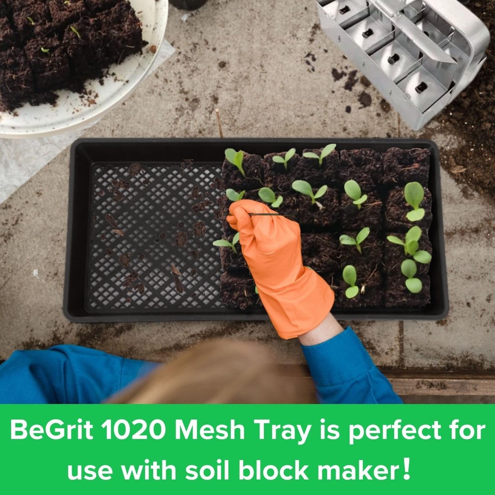 1020 Mesh Bottom Trays for Soil Blocking, Seedling Starter, Microgreen Plant ...