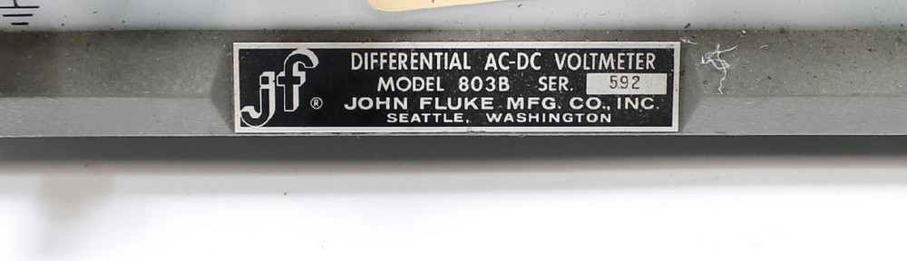 John Fluke 803B AC-DC Differential Voltmeter