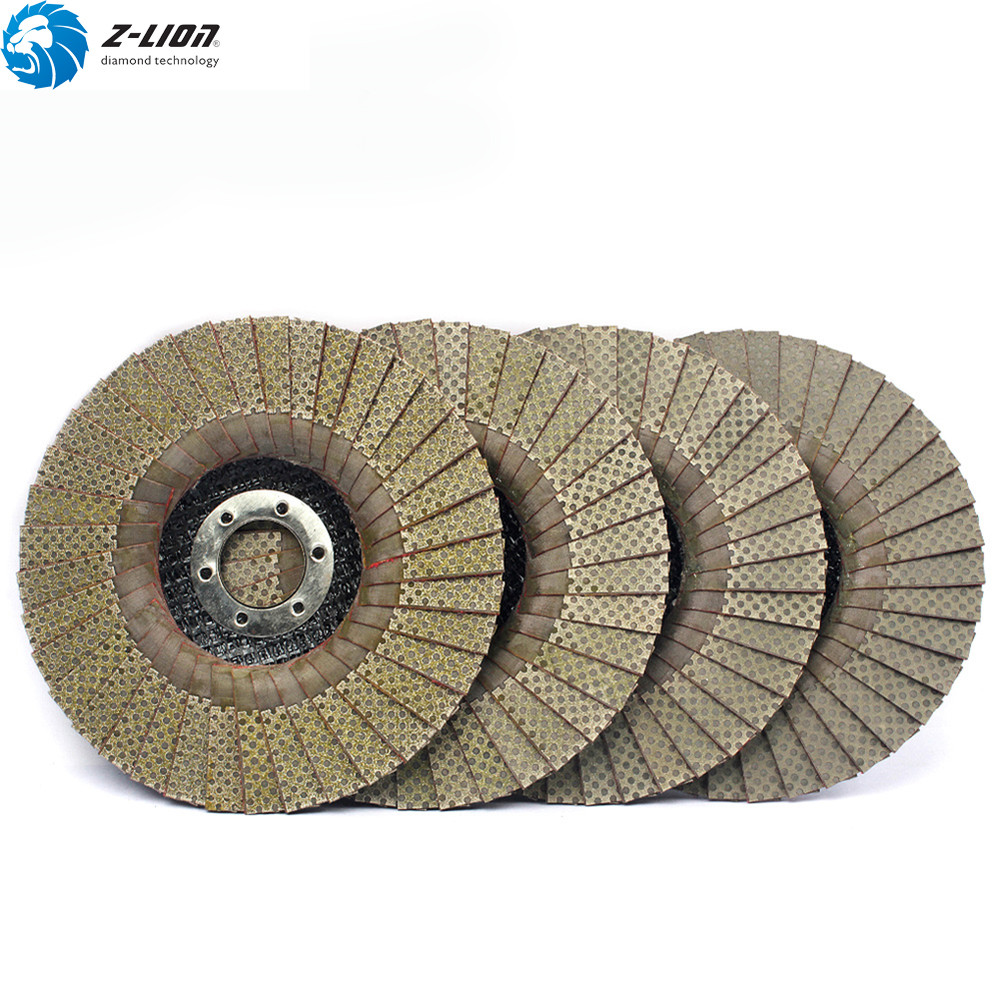 4PCS 5" Flap Discs Diamond Grinding Wheel Flap Sanding Discs for Angle Grinder