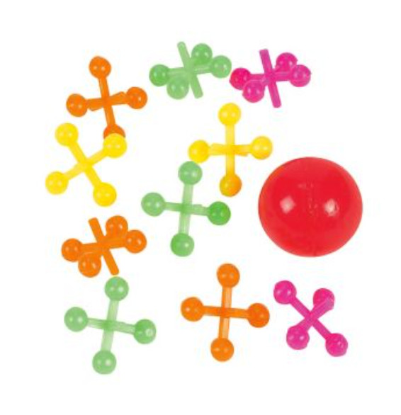 Oriental Trading - Neon Ball & Jacks Games - 12 Pc.