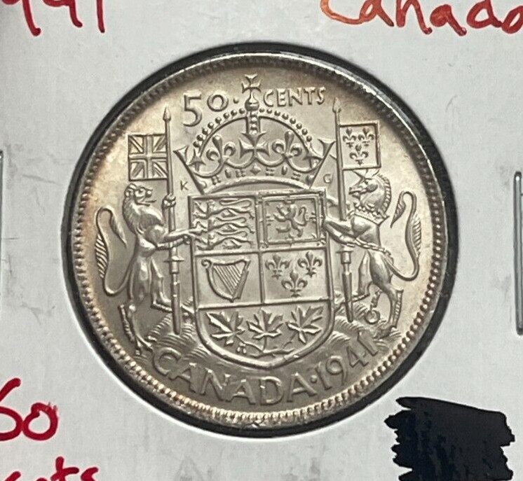 1941 Canada 50 Cents - Silver L2
