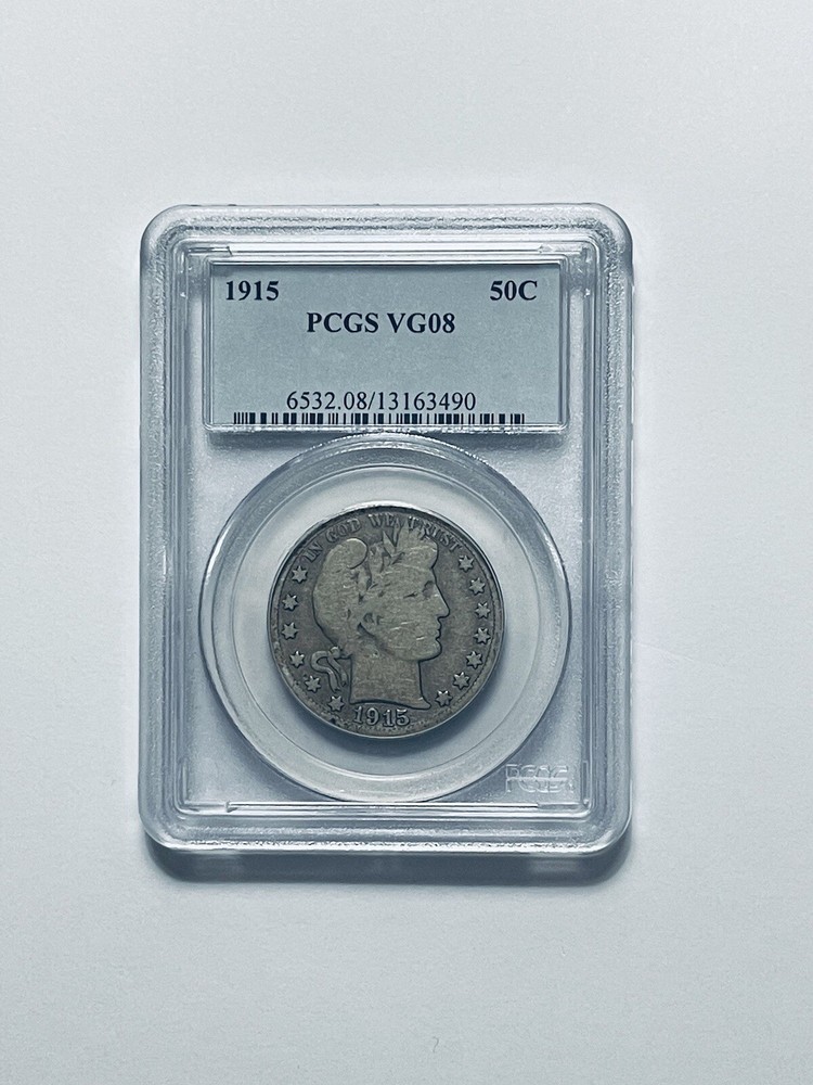 1915 Barber Half Dollar PCGS VG08