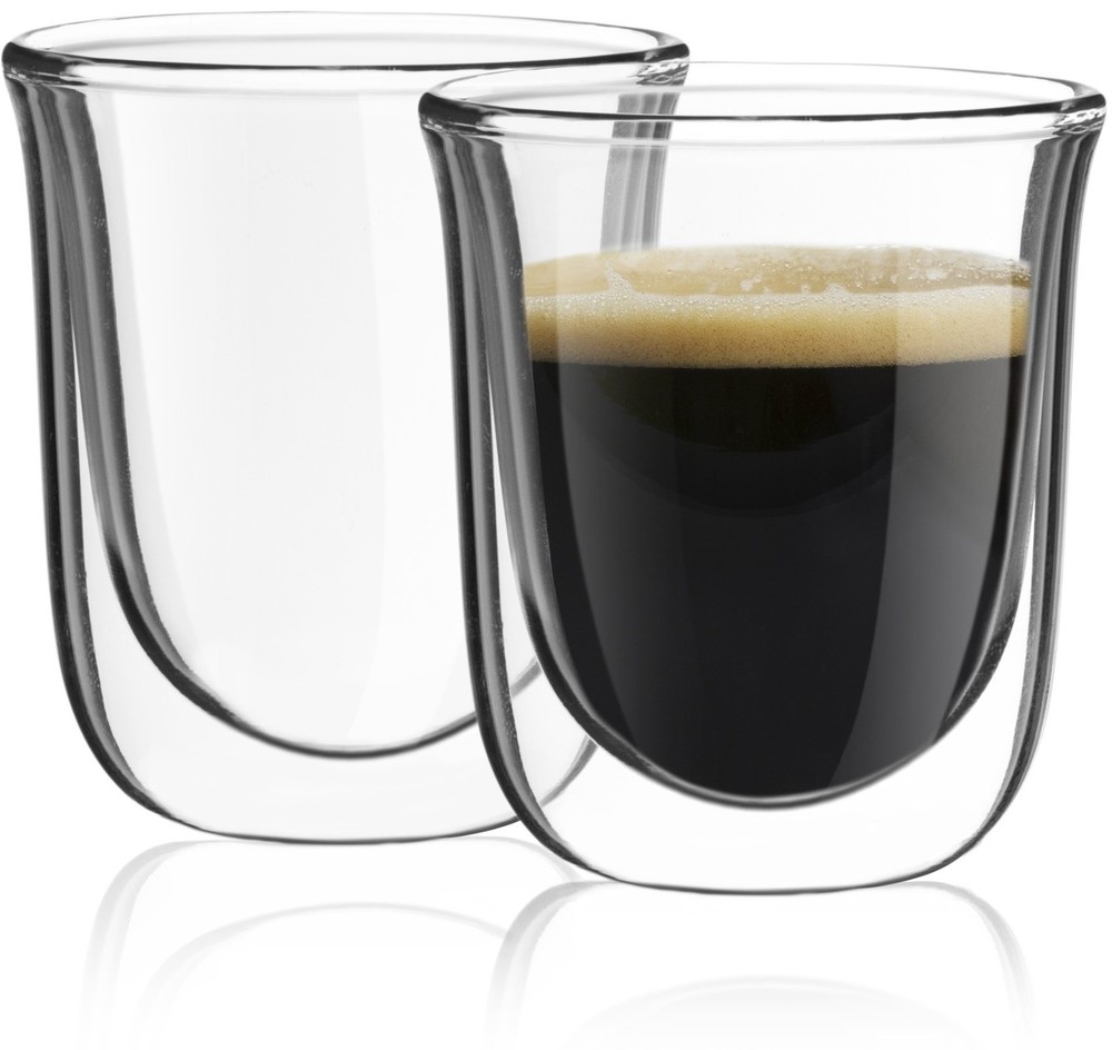 Javaah Double Walled Espresso Glasses Espresso Cups Set of 2 | 2-Ounces