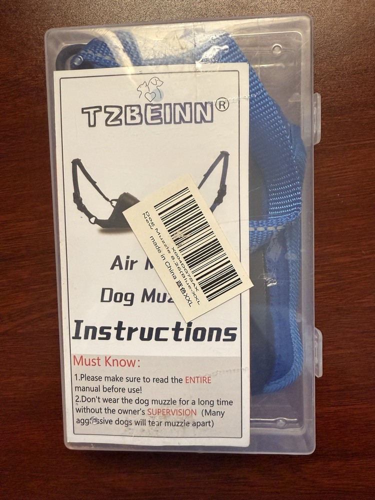 Dog muzzle XXL Blue Soft