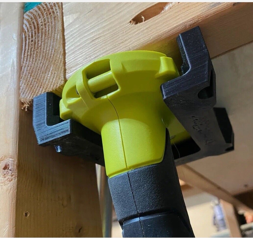 Ryobi Tool Holder Wall Mount 10 pack 3D Printed Black