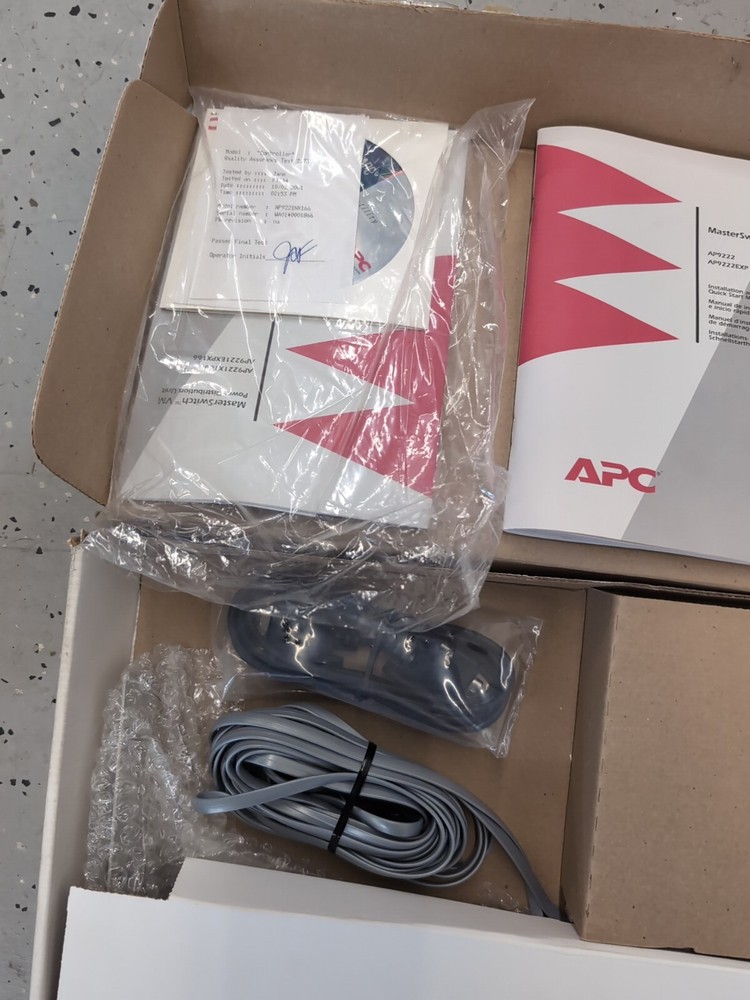 APC AP92221X166 Master switch Power Distribution Unit
