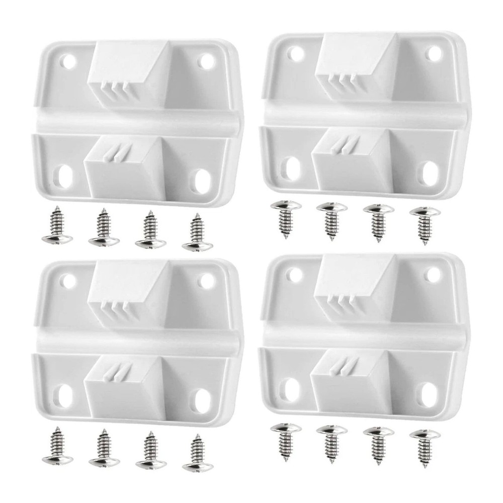 4PC Complete Cooler Lid Hinge Repair Kit Replacement Durable White For Coleman