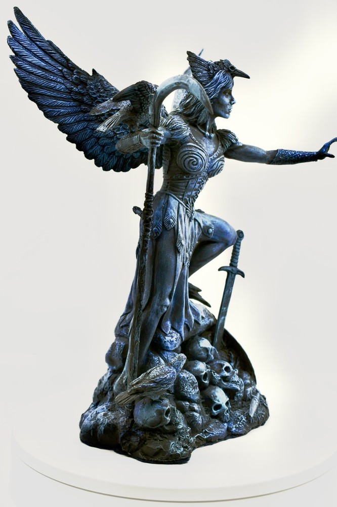 The Morrigan - Hand-cast Statue