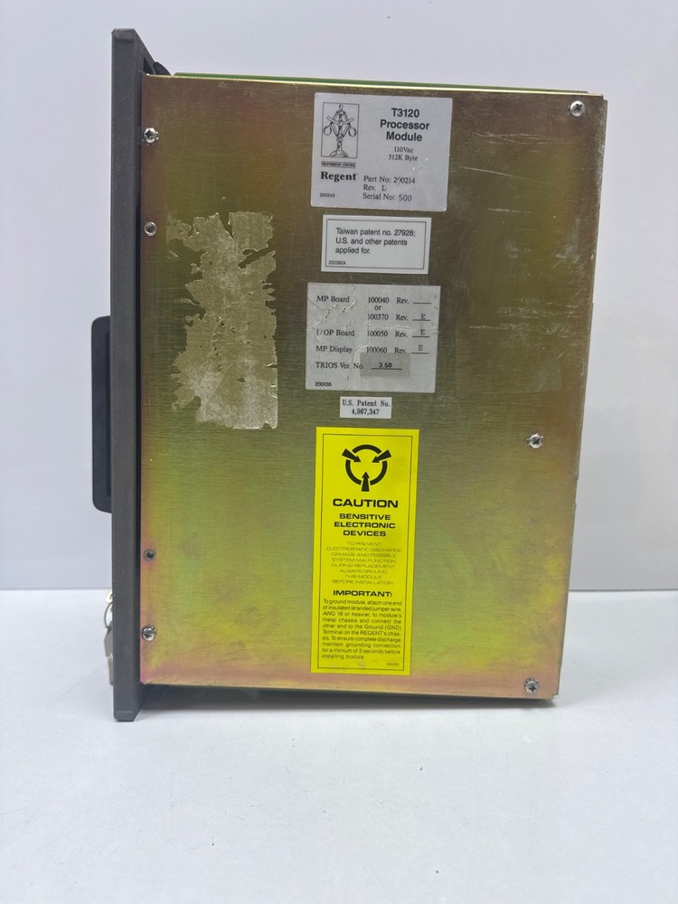 TRIPLEX T3120 Part No:200214 Rev: L REGENT PROCESSOR MODULE
