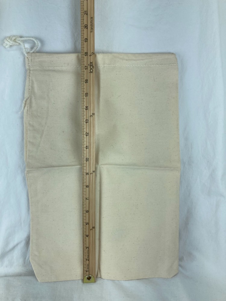 Vintage Dust Cover Storage Bag Beige Mickey Mouse Drawstring Top Protector