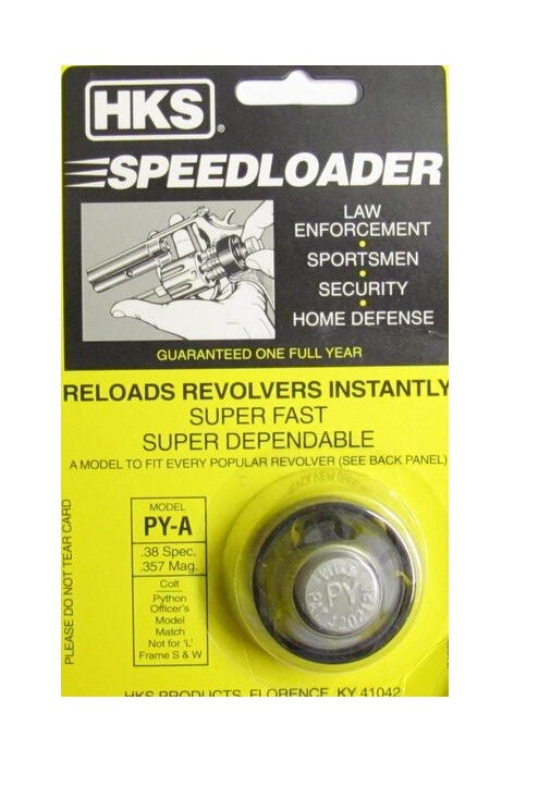 HKS Revolver Speedloader HKS PY-A PYA - Colt Python 38 Special, 357 Magnum - NEW