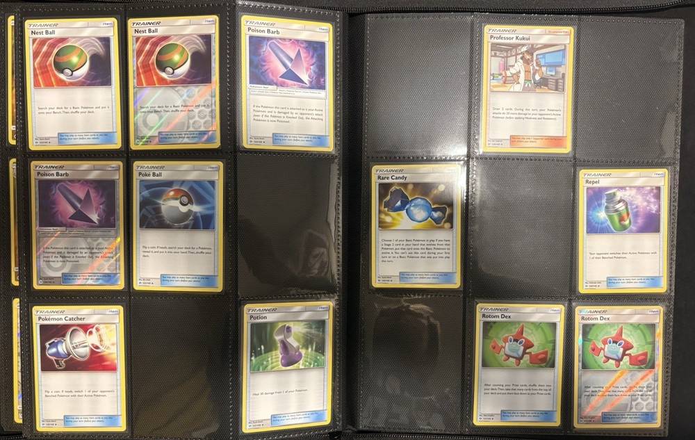 2017 Pokémon Sun & Moon Base Partial Complete Master Set, Binder Included