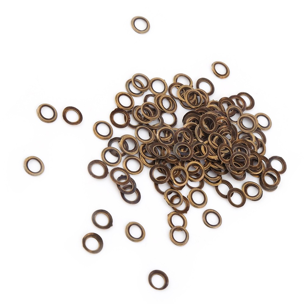 100Pcs 4mm Inner Diameter Small Grommets Eyelets W/Washers For Clothes Leather