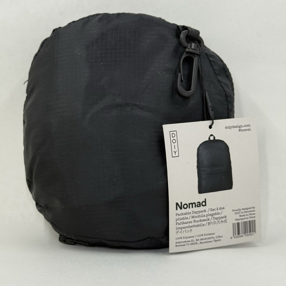 DOIY Yin Yang Nomad Packable Daypack Backpack & Eye Reusable Bag